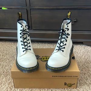 Dr. Martens white boots